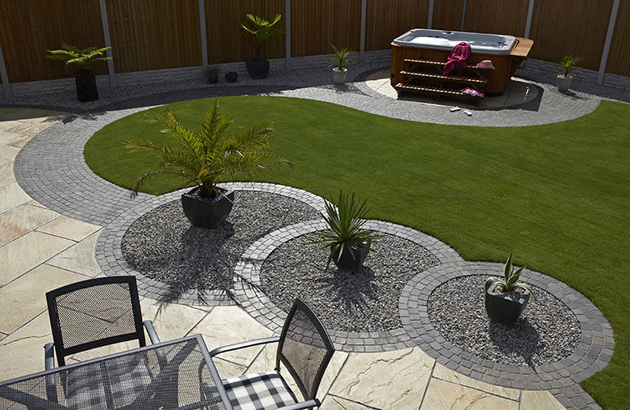 Decorative block paving 